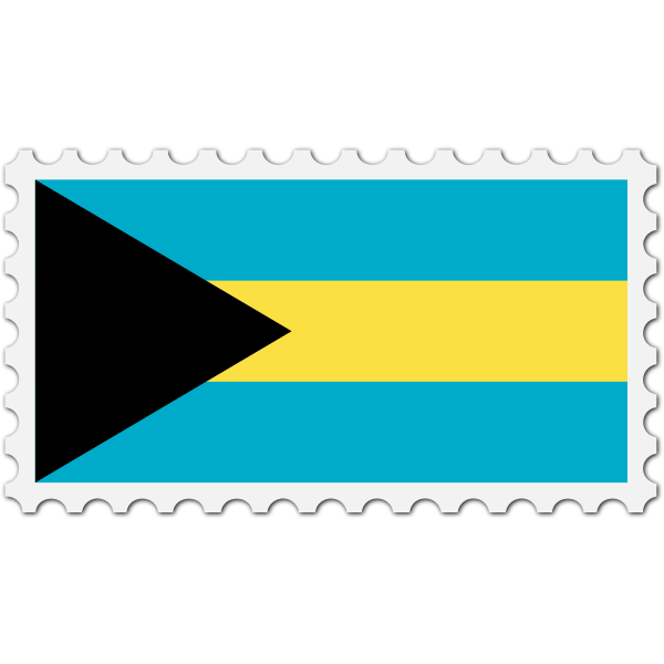 SVG Bahamas flag stamp