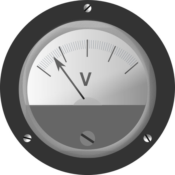 SVG Bakelite Voltmeter