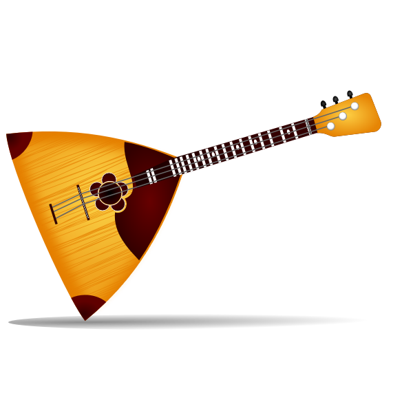 SVG Balalaika vector image
