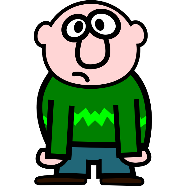 SVG Bald man caricature-1574321243