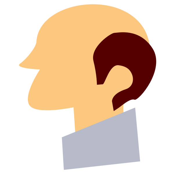 SVG Bald Man Icon