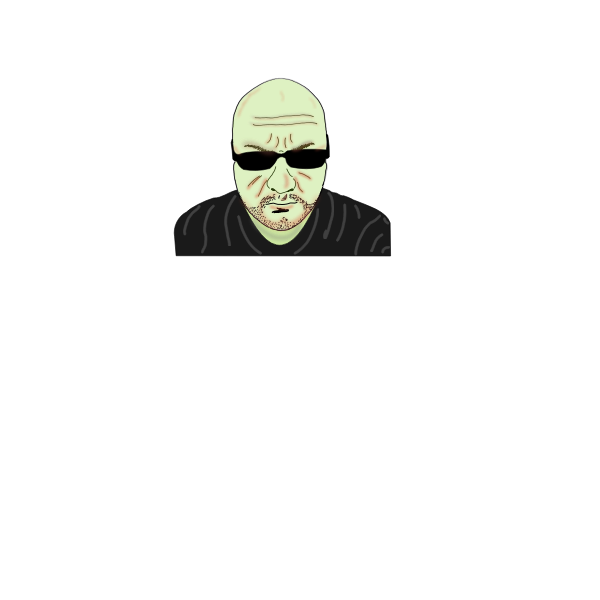 SVG Bald man selfie vector image