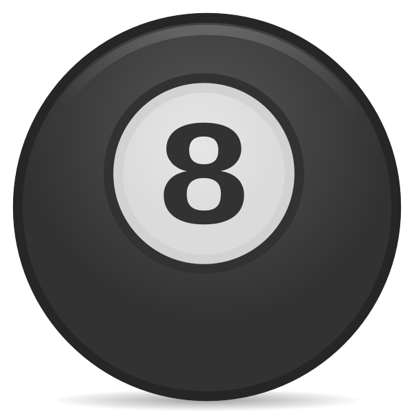 SVG Ball eight