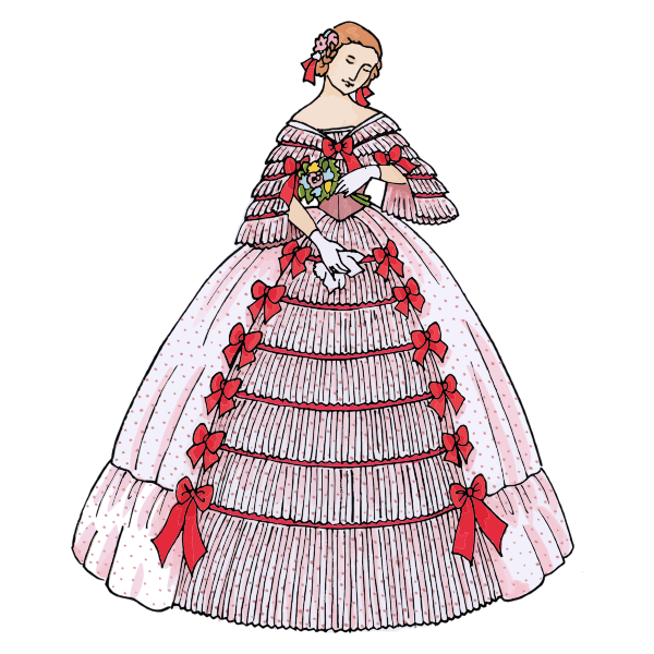 SVG Ball gown