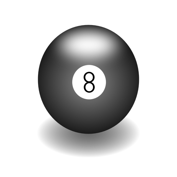 SVG Ball number eight