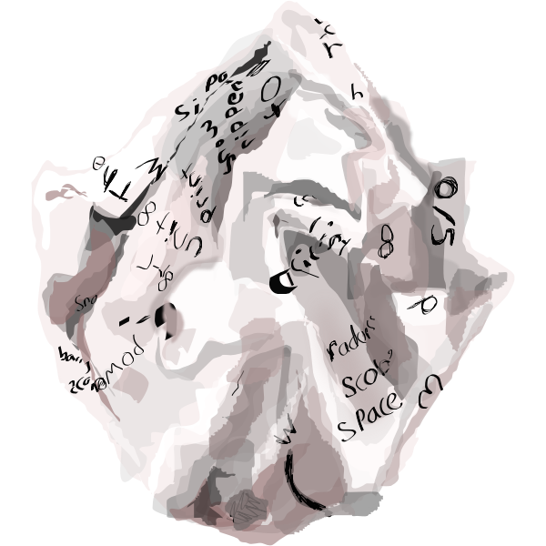 SVG Ball of paper