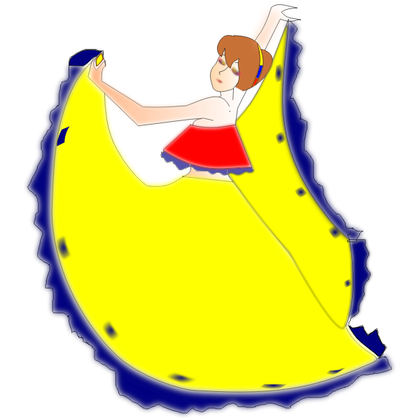 SVG Ballet dancer dancing