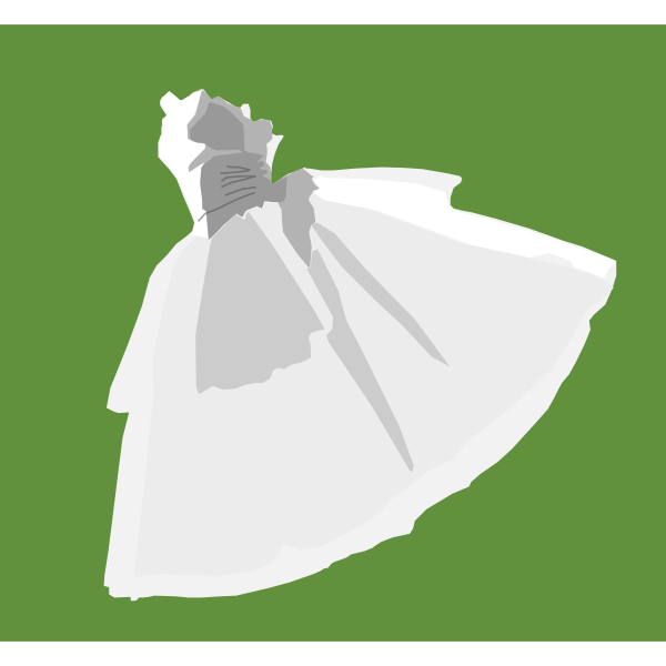 SVG Ballet dress vector image