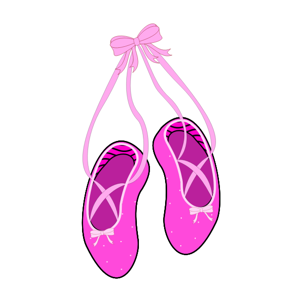 SVG Ballet slippers
