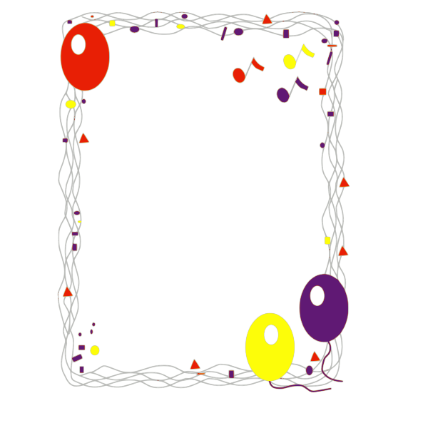 SVG Balloon border vector graphics