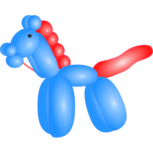SVG Balloon horse vector image