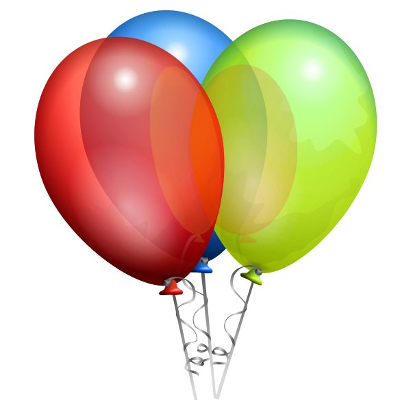 SVG Balloons vector drawing