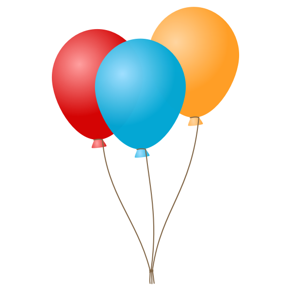 SVG Balloons vector graphics