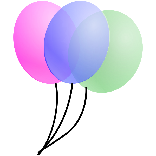 SVG Baloons vector drawing