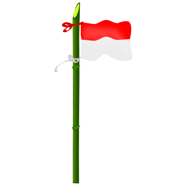 SVG Bamboo and Indonesian flag