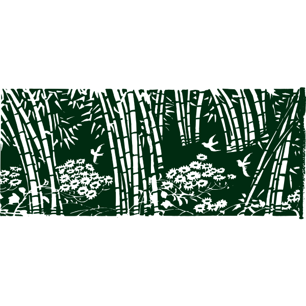 SVG Bamboo forest color drawing