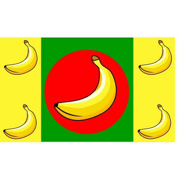 SVG Banana Republic flag vector image