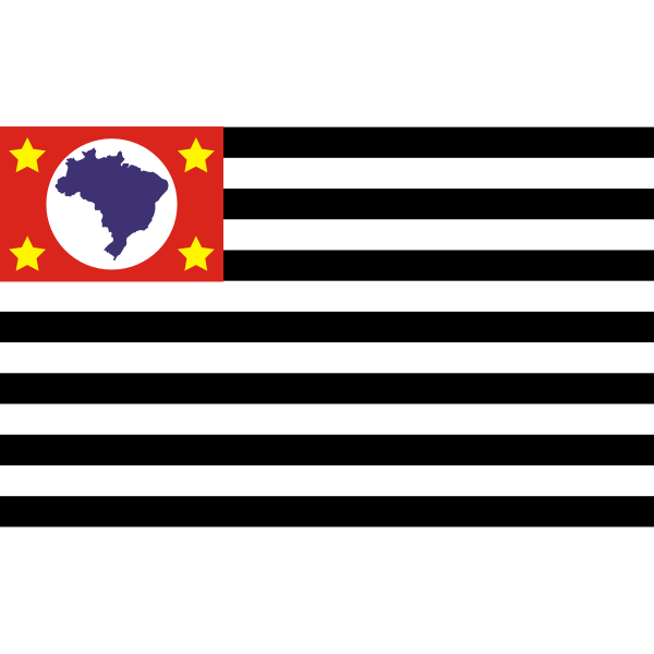 SVG Bandeira de Sao Paulo flag vector image
