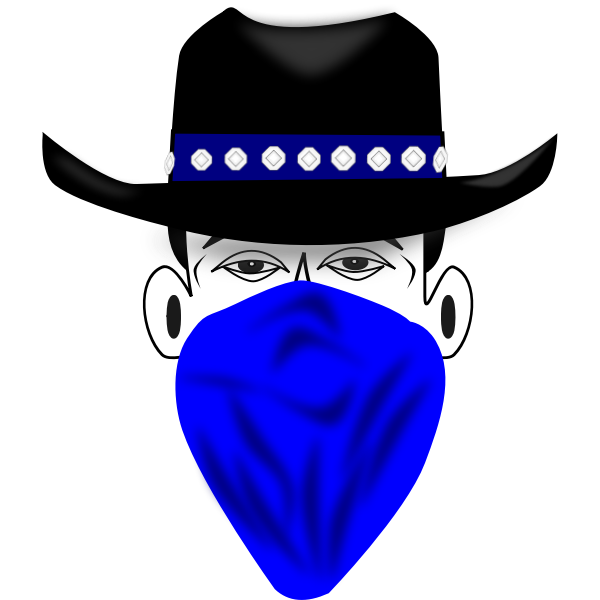 SVG Bandit cowboy