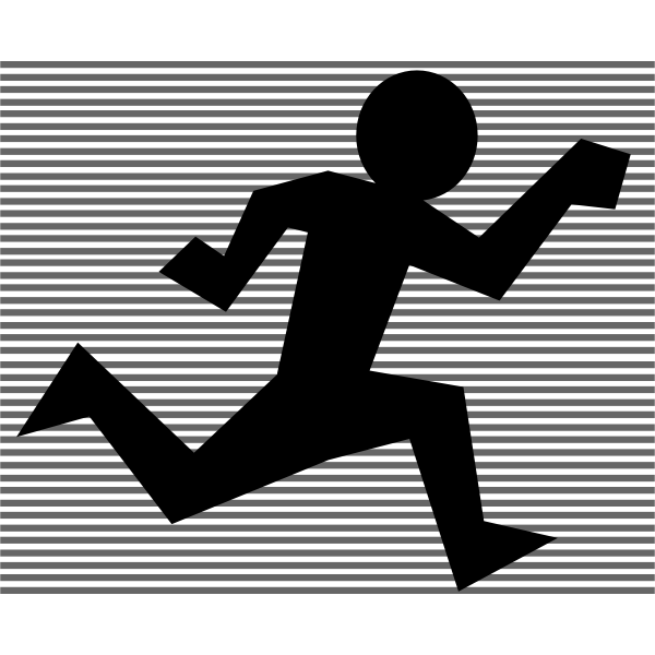 SVG Bandit running vector image