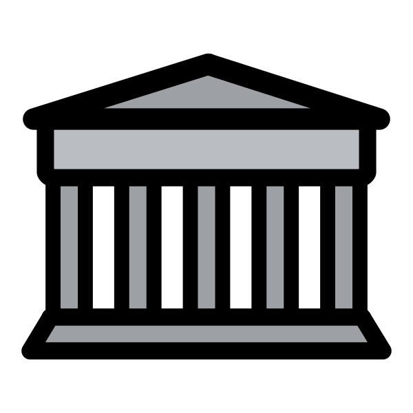 SVG Bank sign vector illustraton