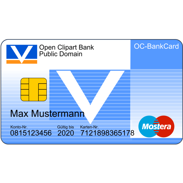 SVG Bankcard with Text