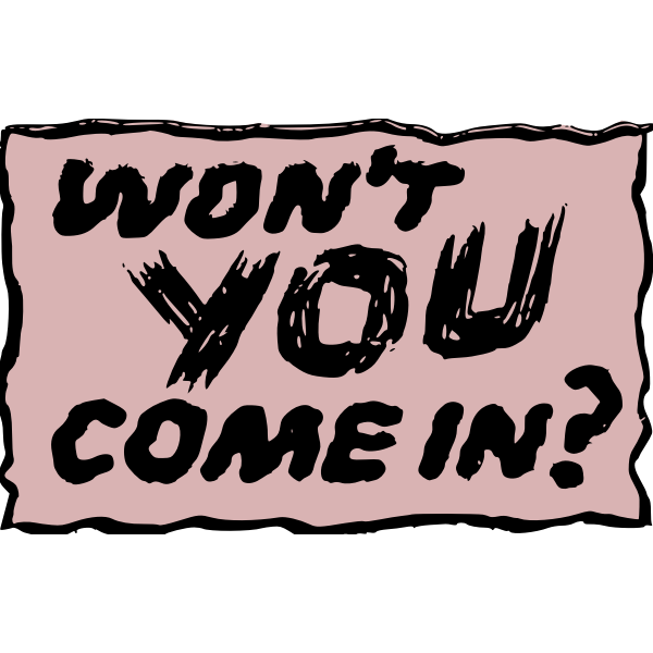 SVG Banner with a question
