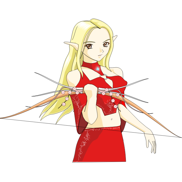 SVG Banshee elven archer