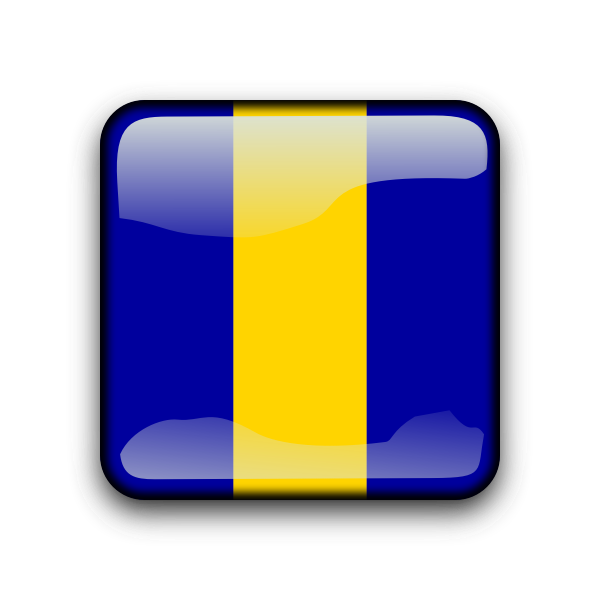 SVG Barbados flag button