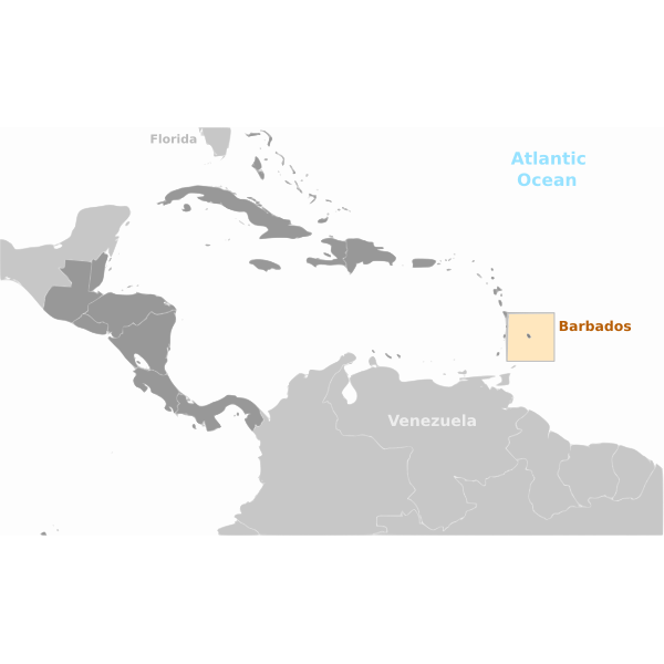 SVG Barbados location map