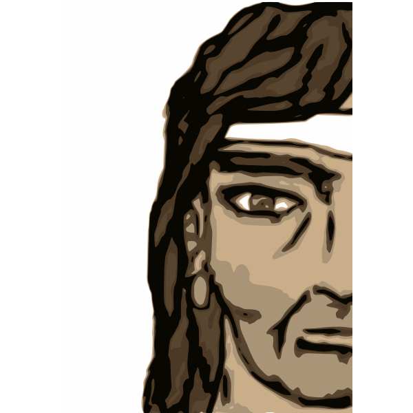 SVG Barbarian Half Head