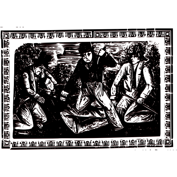 SVG barbarous murder 2 color