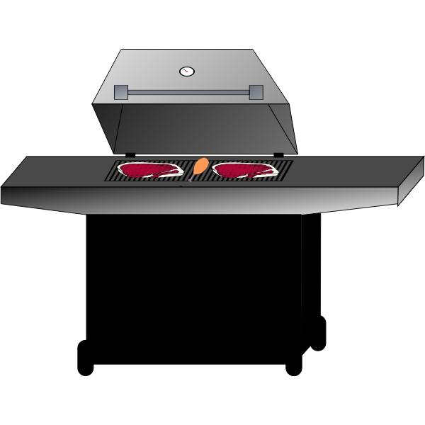 SVG Barbecue Grill Perspective