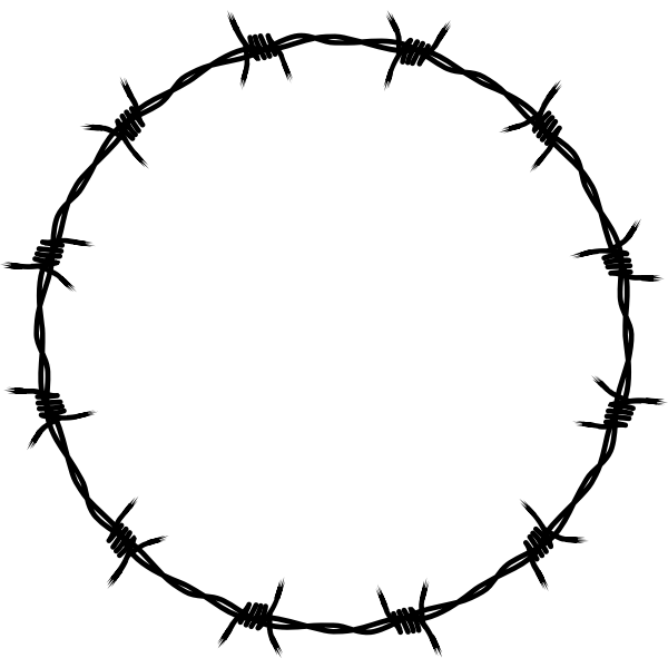 SVG Barbed wire frame