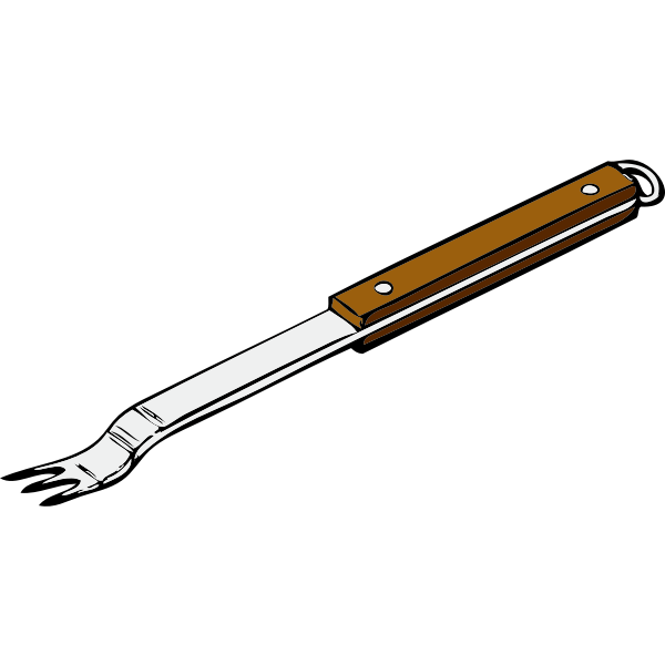 SVG barbeque fork