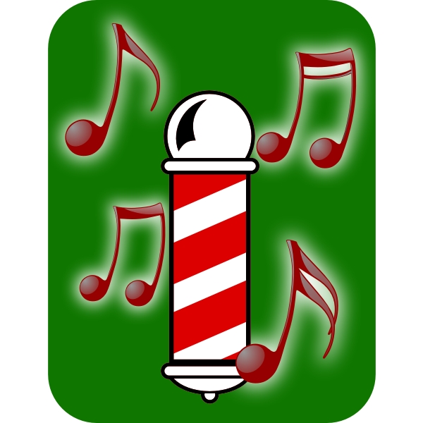 SVG Barbershop quartet vector image