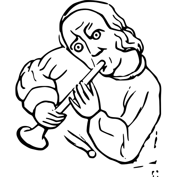 SVG Bard with flute