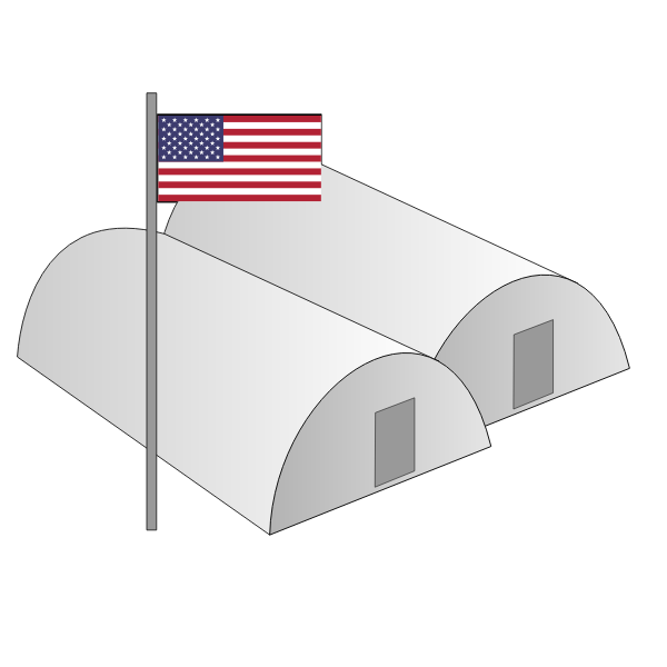 SVG Barracks vector image