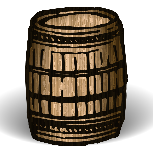 SVG Barrel with shadow