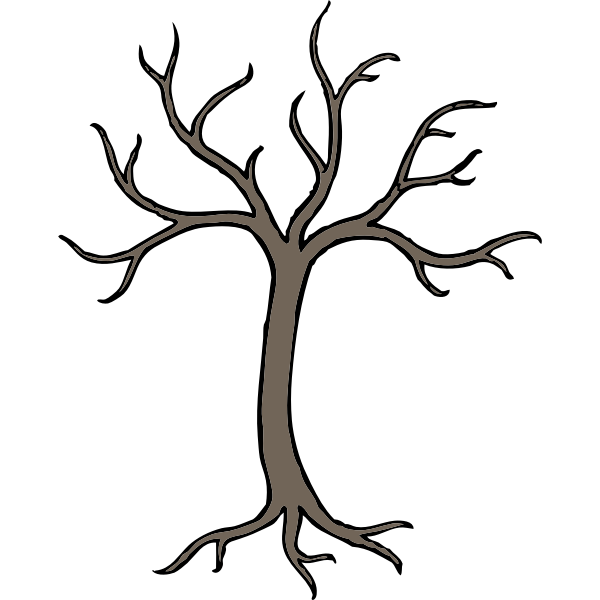 SVG barren tree