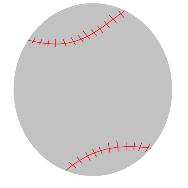 SVG Baseball ball image