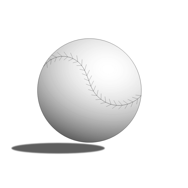SVG Baseball ball vector illustration