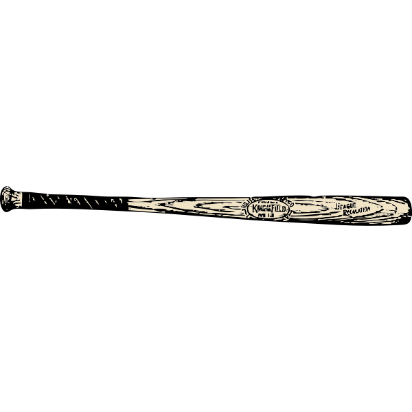 SVG Baseball bat vector image