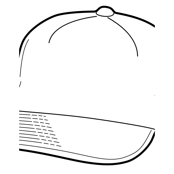 SVG Baseball cap vector clip art