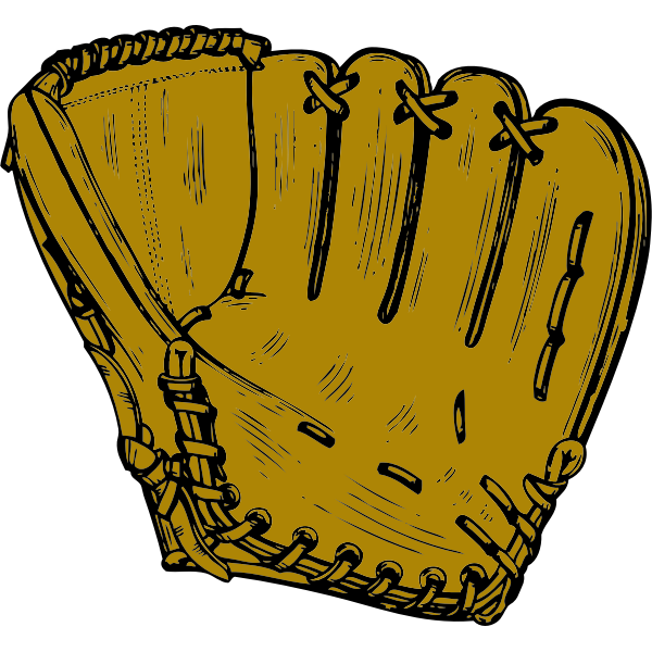 SVG Baseball glove vector image