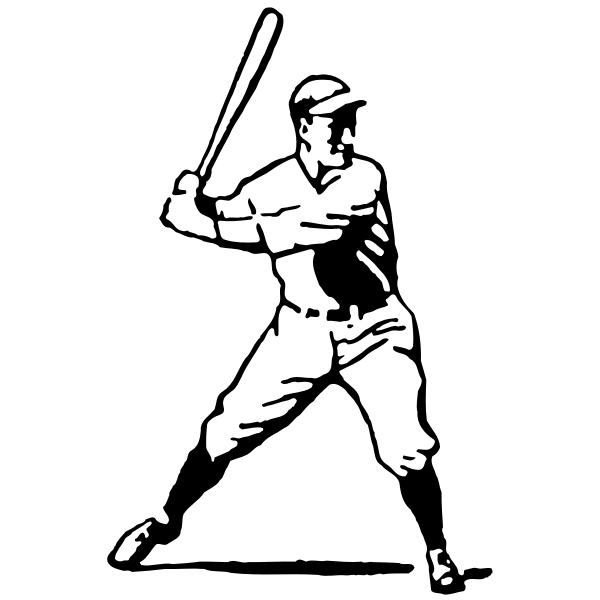 SVG Baseball player