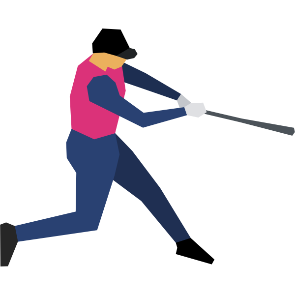 SVG Baseball player