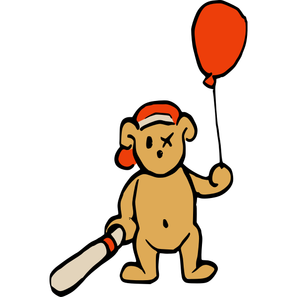 SVG Baseball teddy