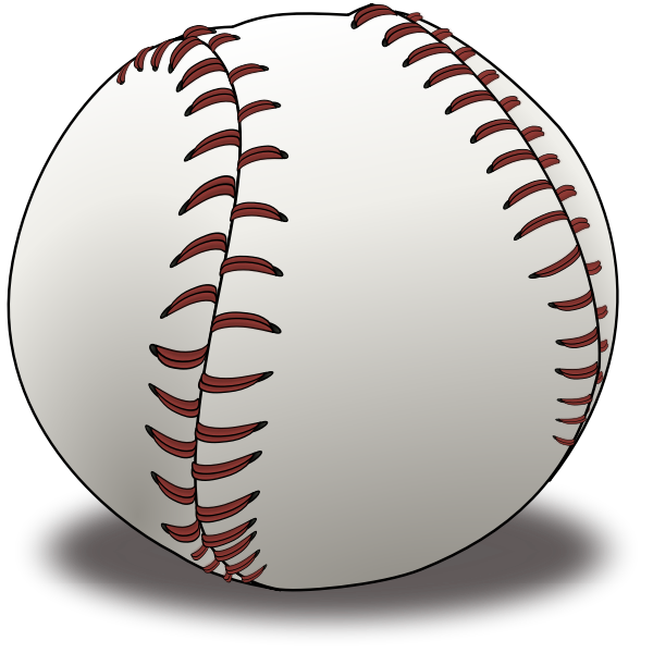 SVG Baseball with shadow