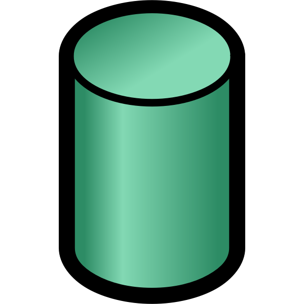 SVG Basic structure of database model vector image